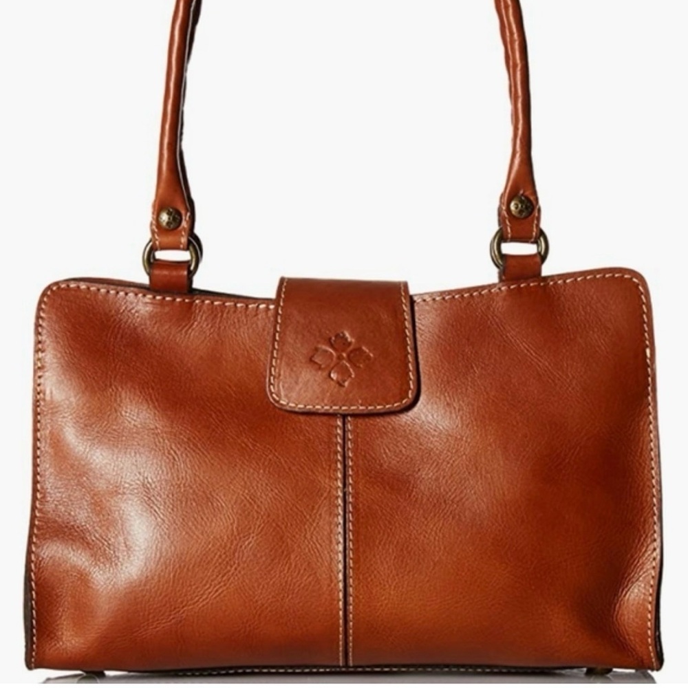 Patricia Nash Heritage Collection Rienzo Satchel Brown Leather Handbag NWT